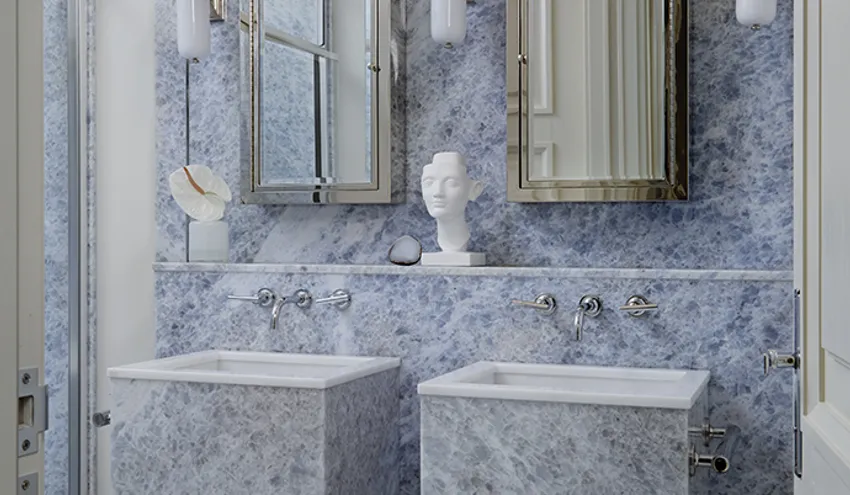 Мрамор Calcite Blue
